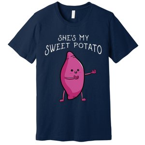 She's My Sweet Potato Yes I Yam Matching Valentine's Day Premium T-Shirt