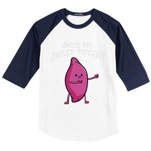 She's My Sweet Potato Yes I Yam Matching Valentine's Day Baseball Sleeve Shirt