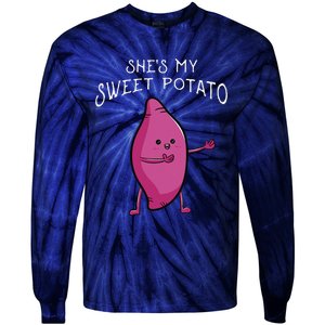 She's My Sweet Potato Yes I Yam Matching Valentine's Day Tie-Dye Long Sleeve Shirt