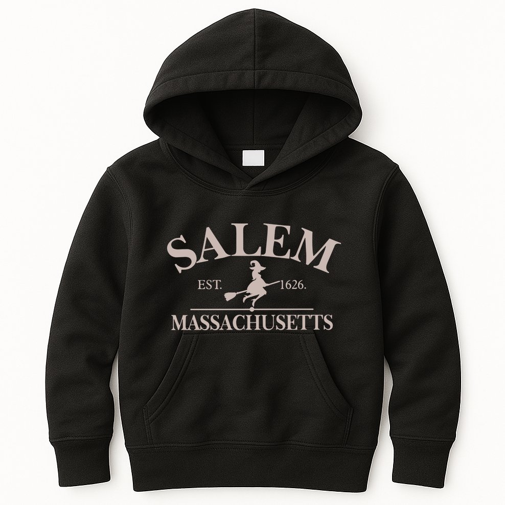 Salem Massachusetts Kids Hoodie