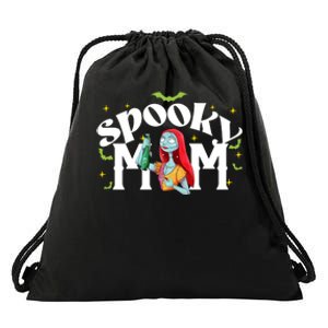 Spooky Mom Sally Nightmare Halloween Matchin Family Spooky Halloween Nightmare Drawstring Bag