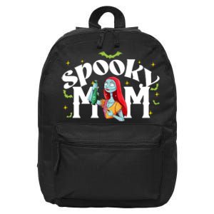 Spooky Mom Sally Nightmare Halloween Matchin Family Spooky Halloween Nightmare 16 in Basic Backpack