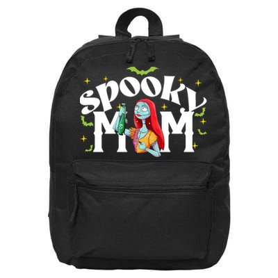 Spooky Mom Sally Nightmare Halloween Matchin Family Spooky Halloween Nightmare 16 in Basic Backpack
