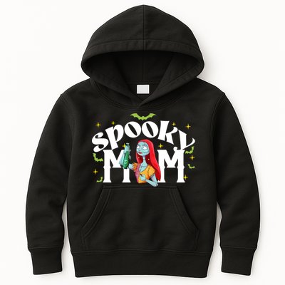 Spooky Mom Sally Nightmare Halloween Matchin Family Spooky Halloween Nightmare Kids Hoodie