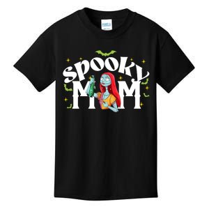 Spooky Mom Sally Nightmare Halloween Matchin Family Spooky Halloween Nightmare Kids T-Shirt