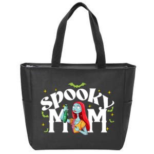 Spooky Mom Sally Nightmare Halloween Matchin Family Spooky Halloween Nightmare Zip Tote Bag