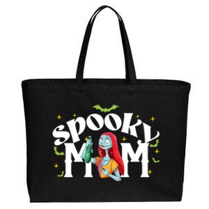 Spooky Mom Sally Nightmare Halloween Matchin Family Spooky Halloween Nightmare Cotton Canvas Jumbo Tote