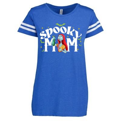 Spooky Mom Sally Nightmare Halloween Matchin Family Spooky Halloween Nightmare Enza Ladies Jersey Football T-Shirt