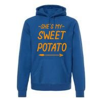 Shes My Sweet Potato Cute Gift Premium Hoodie