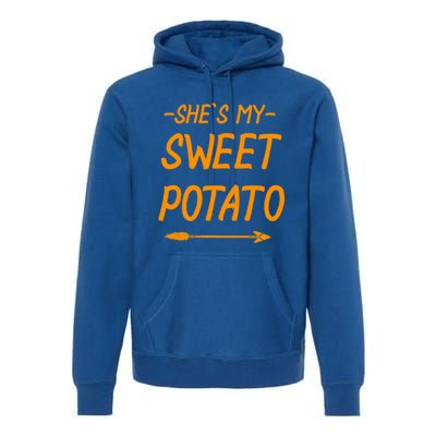 Shes My Sweet Potato Cute Gift Premium Hoodie