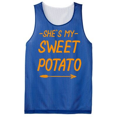 Shes My Sweet Potato Cute Gift Mesh Reversible Basketball Jersey Tank