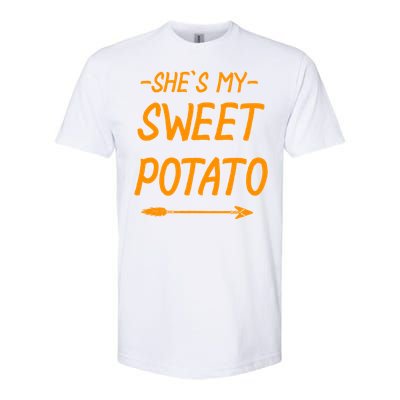 Shes My Sweet Potato Cute Gift Softstyle® CVC T-Shirt