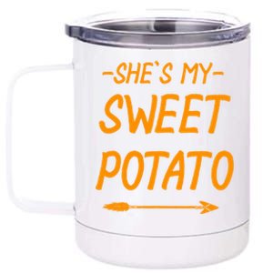 Shes My Sweet Potato Cute Gift 12 oz Stainless Steel Tumbler Cup