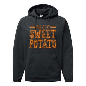 SheS My Sweet Potato I Yam I Yam CoupleS Matching Performance Fleece Hoodie