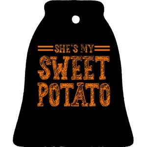 SheS My Sweet Potato I Yam I Yam CoupleS Matching Ceramic Bell Ornament