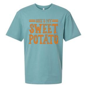 SheS My Sweet Potato I Yam I Yam CoupleS Matching Sueded Cloud Jersey T-Shirt