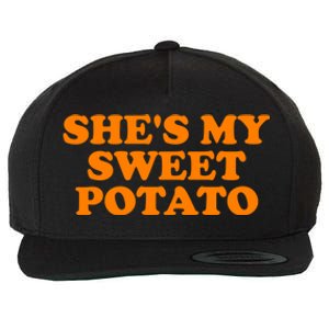 Shes My Sweet Potato Gift Funny Couple Gift Wool Snapback Cap