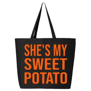 Shes My Sweet Potato Thanksgiving Funny Matching Couples 25L Jumbo Tote