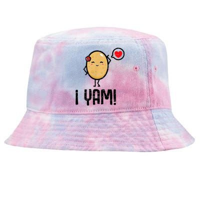 She's My Sweet Potato I Yam Shirts Thanksgiving Couples Tie-Dyed Bucket Hat