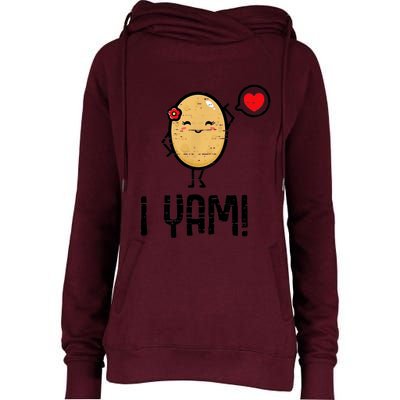 She's My Sweet Potato I Yam Shirts Thanksgiving Couples Womens Funnel Neck Pullover Hood