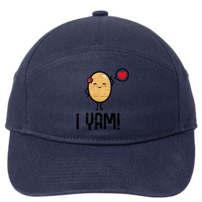 She's My Sweet Potato I Yam Shirts Thanksgiving Couples 7-Panel Snapback Hat