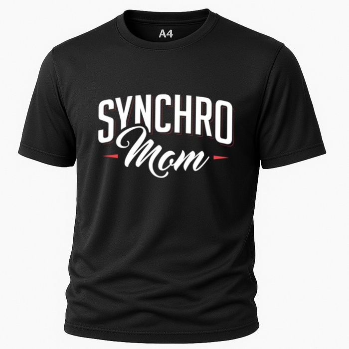 Synchro Mom Synchronized Swimming Artistic Swimmer Gift Cooling Performance Crew T-Shirt