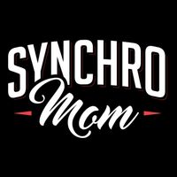 Synchro Mom Synchronized Swimming Artistic Swimmer Gift Cooling Performance Crew T-Shirt