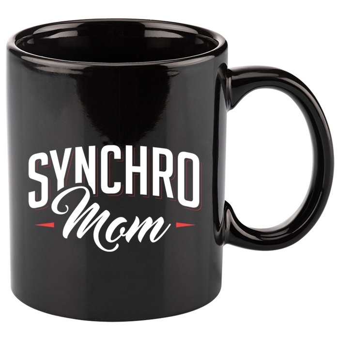 Synchro Mom Synchronized Swimming Artistic Swimmer Gift 11oz C Handle Ceramic Mug