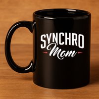 Synchro Mom Synchronized Swimming Artistic Swimmer Gift 11oz C Handle Ceramic Mug
