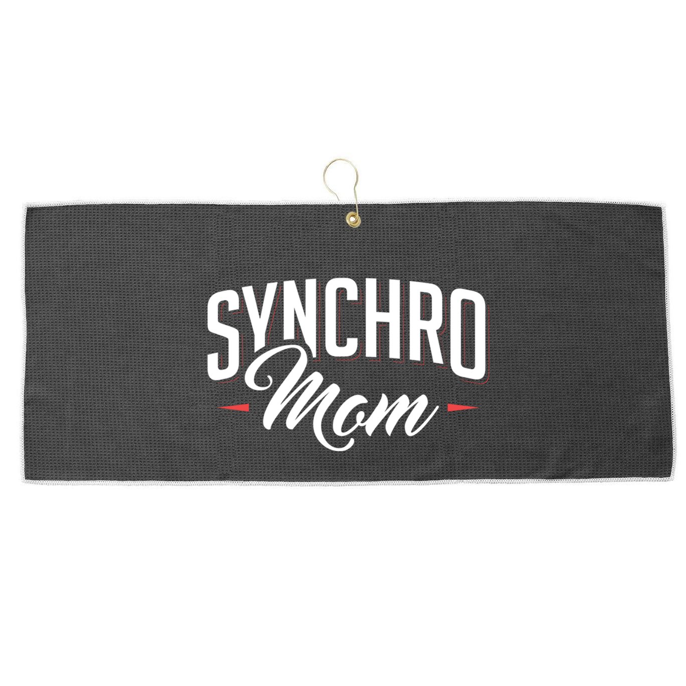 Synchro Mom Synchronized Swimming Artistic Swimmer Gift Large Microfiber Waffle Golf Towel