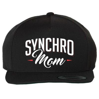 Synchro Mom Synchronized Swimming Artistic Swimmer Gift Wool Snapback Cap