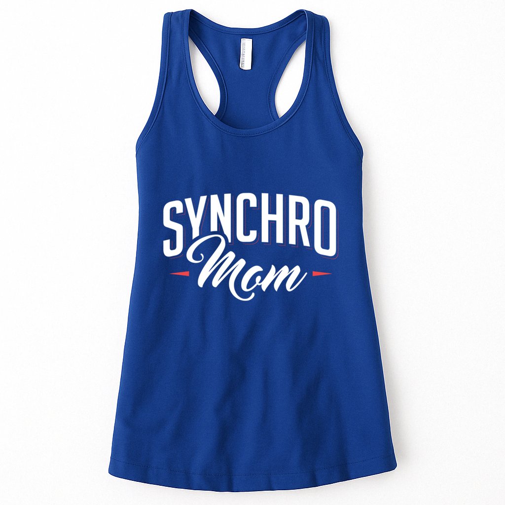 Synchro Mom Synchronized Swimming Artistic Swimmer Gift Womens Tank Top