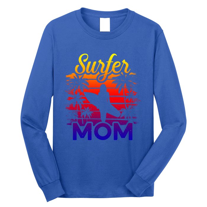 Surfer Mom Surf Beach Surfing Lovers Paddle Boarding Great Gift Long Sleeve Shirt