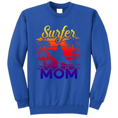 Surfer Mom Surf Beach Surfing Lovers Paddle Boarding Great Gift Sweatshirt