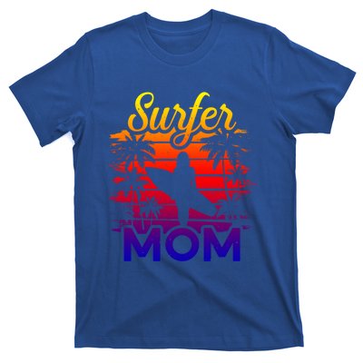 Surfer Mom Surf Beach Surfing Lovers Paddle Boarding Great Gift T-Shirt