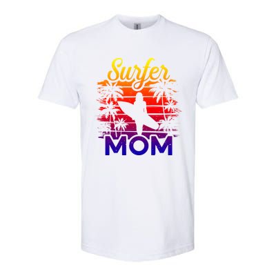 Surfer Mom Surf Beach Surfing Lovers Paddle Boarding Great Gift Softstyle CVC T-Shirt