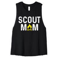 Scouting Mom Scout Mother Scouts Women's Racerback Cropped Tank