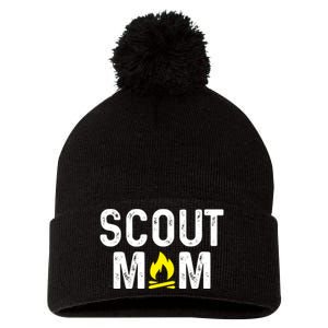 Scouting Mom Scout Mother Scouts Pom Pom 12in Knit Beanie