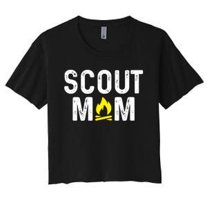 Scouting Mom Scout Mother Scouts Women's Crop Top Tee