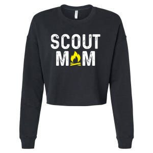 Scouting Mom Scout Mother Scouts Cropped Pullover Crew