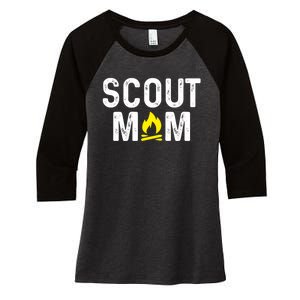 Scouting Mom Scout Mother Scouts Women's Tri-Blend 3/4-Sleeve Raglan Shirt