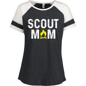 Scouting Mom Scout Mother Scouts Enza Ladies Jersey Colorblock Tee