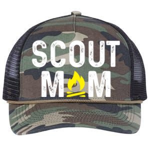 Scouting Mom Scout Mother Scouts Retro Rope Trucker Hat Cap