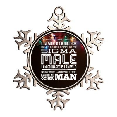 Sigma Male Metallic Star Ornament