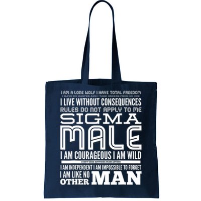 Sigma Male Tote Bag