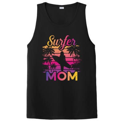 Surfer Mom Surf Beach Surfing Lovers Paddle Boarding Meaningful Gift PosiCharge Competitor Tank