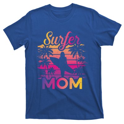 Surfer Mom Surf Beach Surfing Lovers Paddle Boarding Meaningful Gift T-Shirt