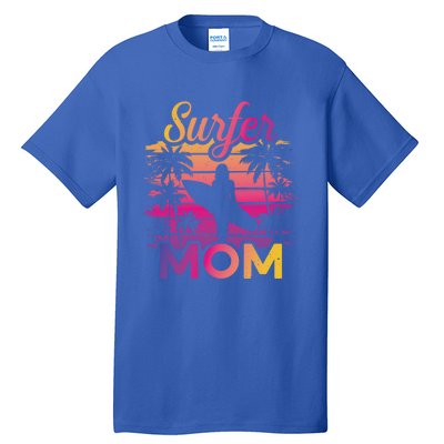 Surfer Mom Surf Beach Surfing Lovers Paddle Boarding Meaningful Gift Tall T-Shirt