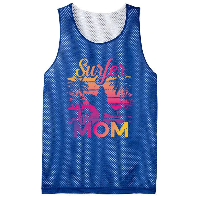 Surfer Mom Surf Beach Surfing Lovers Paddle Boarding Meaningful Gift Mesh Reversible Basketball Jersey Tank