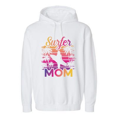 Surfer Mom Surf Beach Surfing Lovers Paddle Boarding Meaningful Gift Garment-Dyed Fleece Hoodie